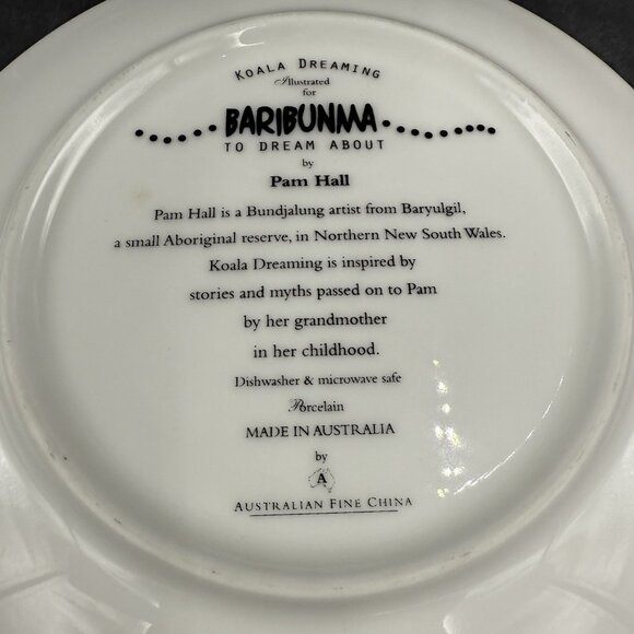 Baribunma Koala Dreaming By Pam Hall Austrailian 8" Plate - Picture 3 of 6
